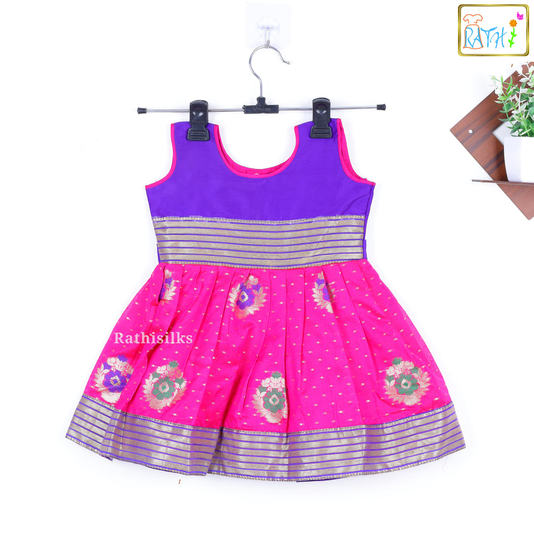 Vibrant Purple and Pink Frock