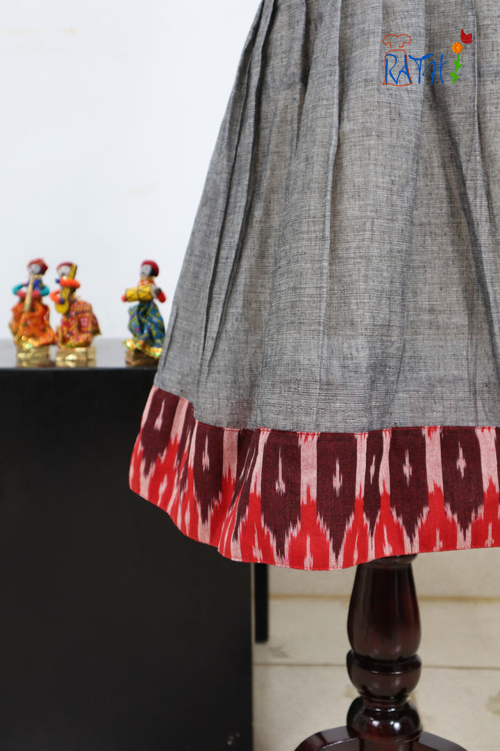 Ikat Cotton Short Frock