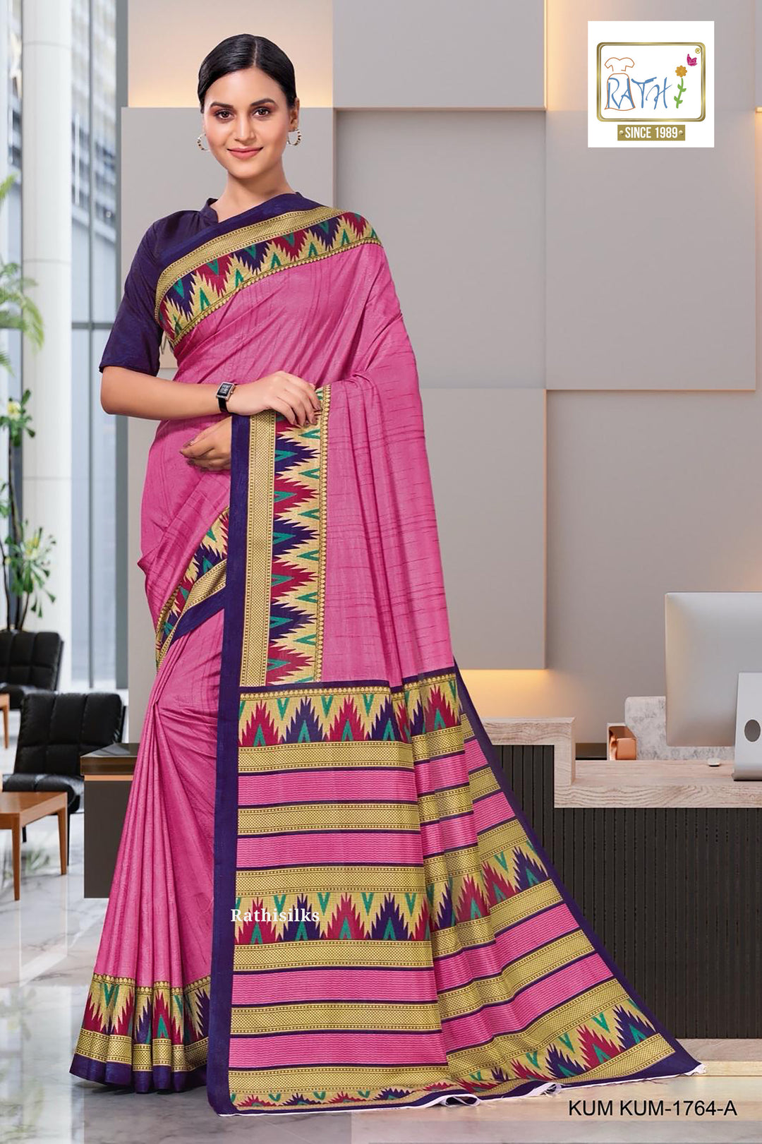 Malgudi Handloom Cotton Saree