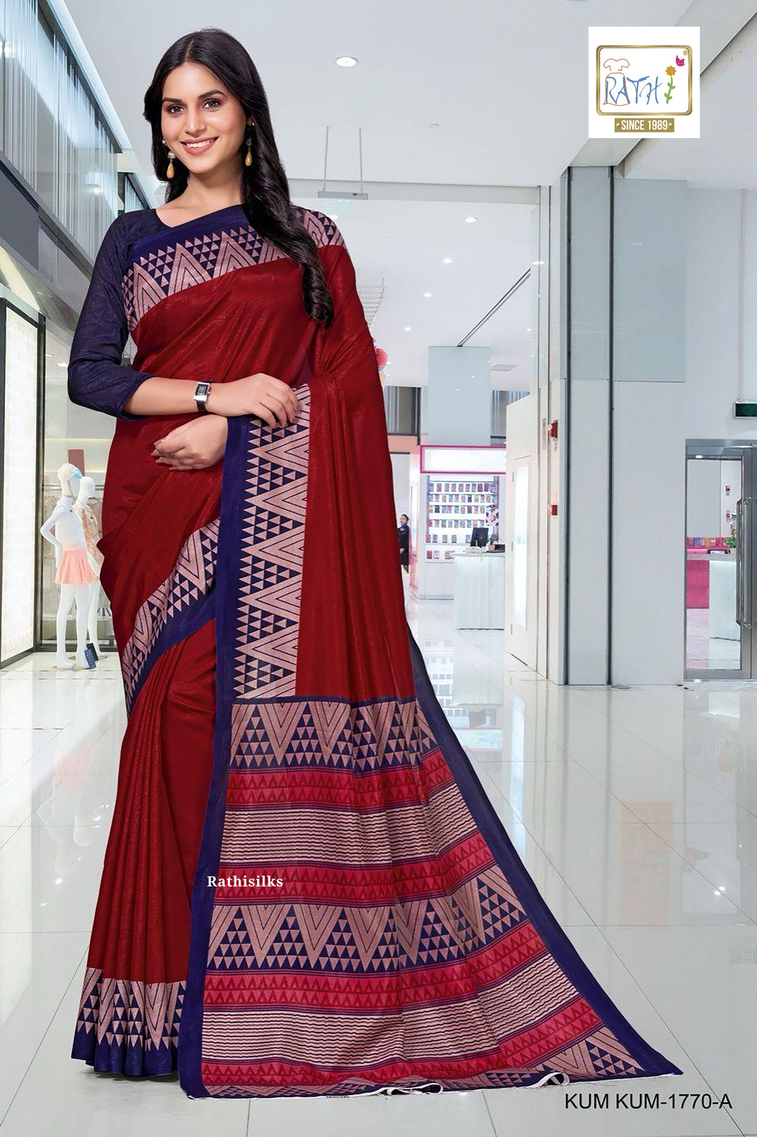 Malgudi Handloom Cotton Saree