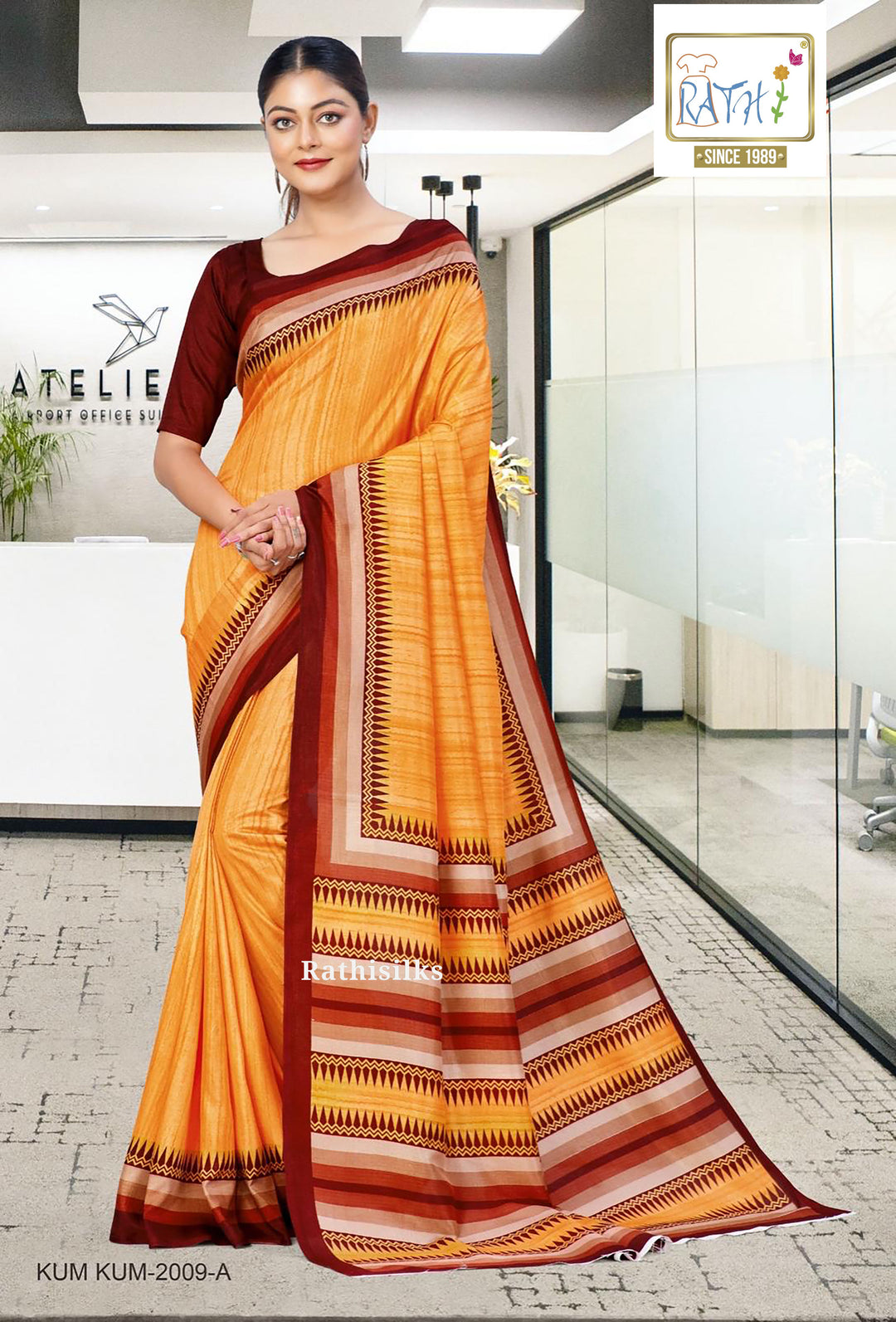 Malgudi Handloom Cotton Saree