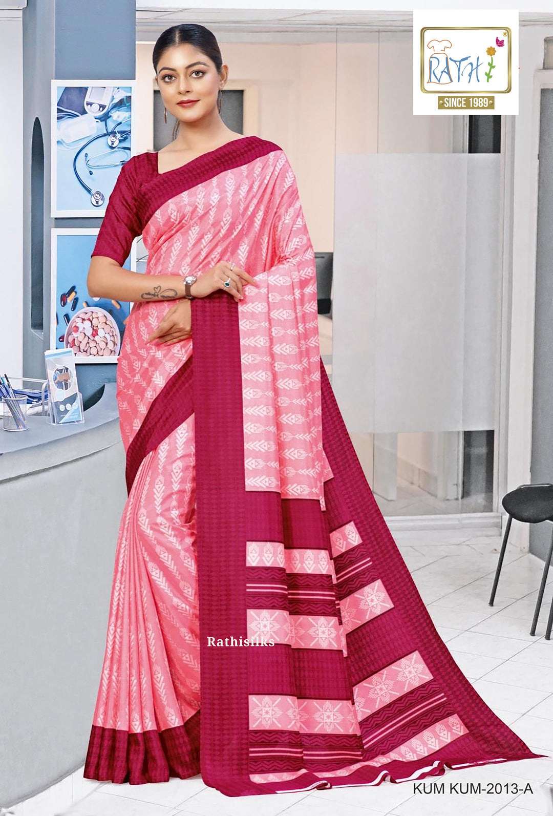 Malgudi Handloom Cotton Saree