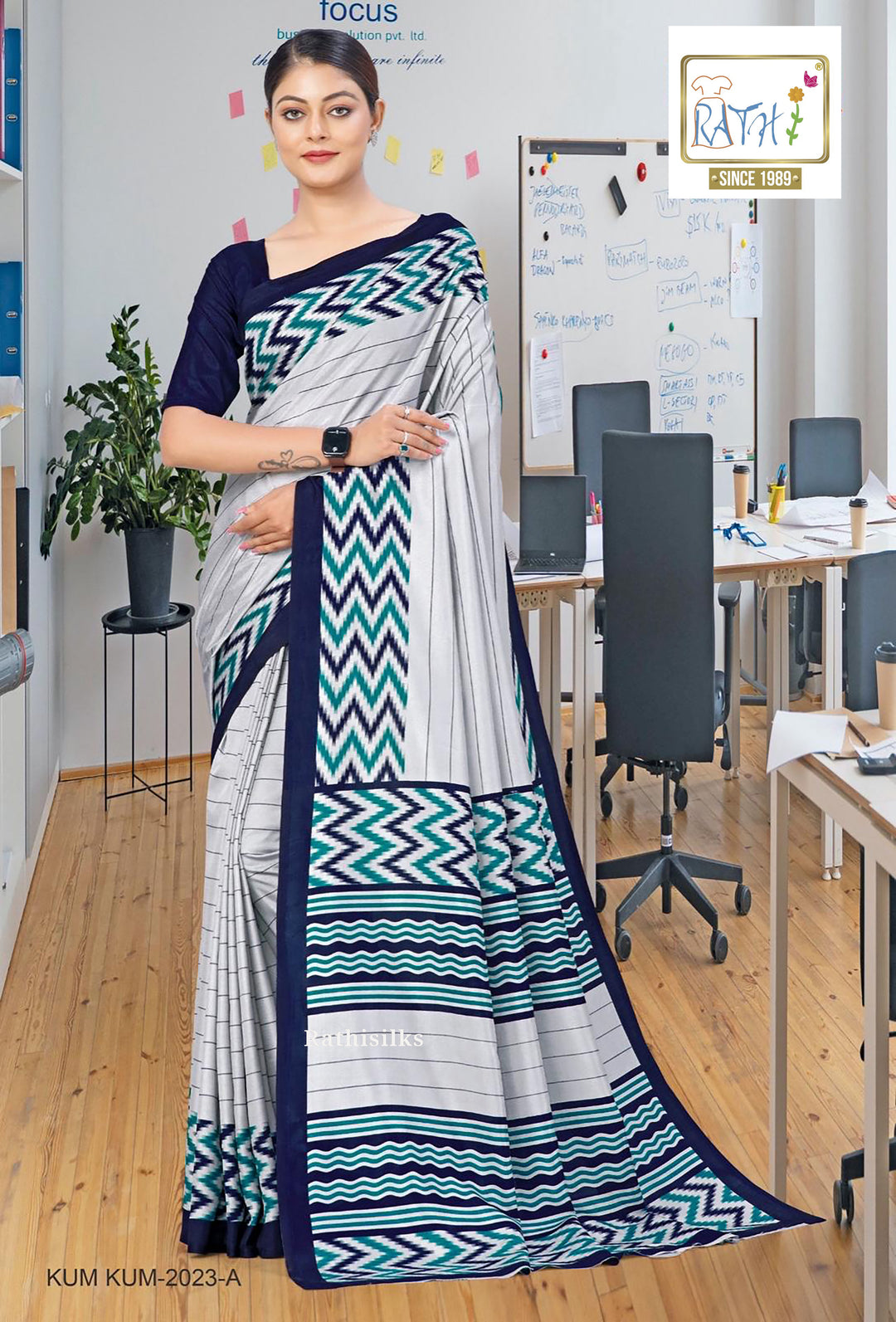 Malgudi Handloom Cotton Saree