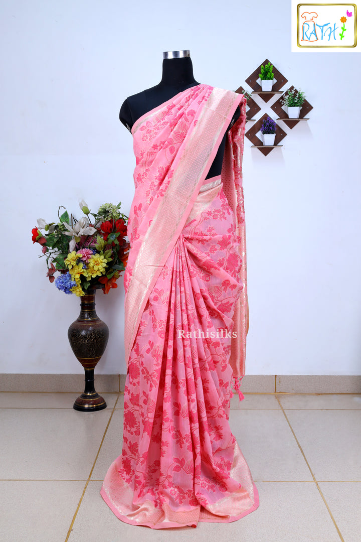 Synthetic Raw Silk Saree