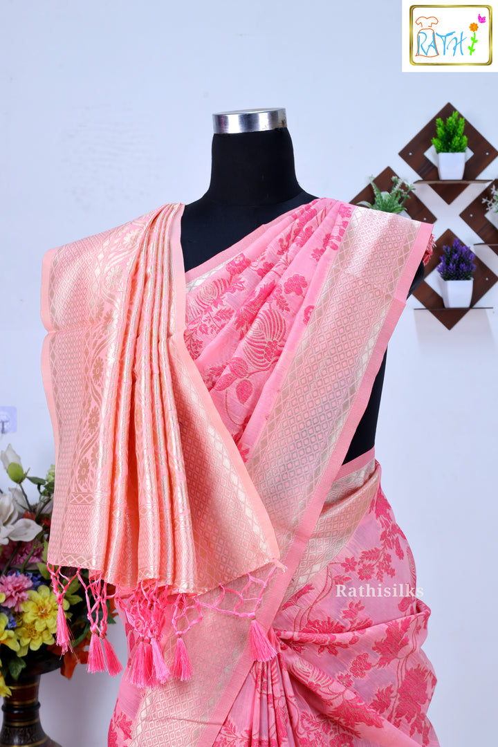 Synthetic Raw Silk Saree