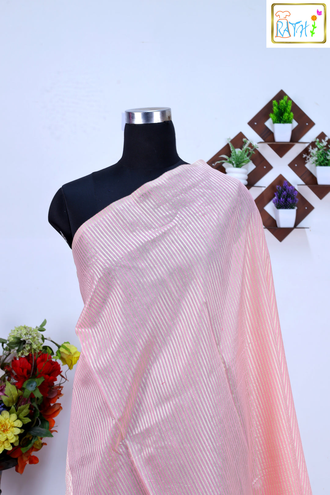 Synthetic Raw Silk Saree