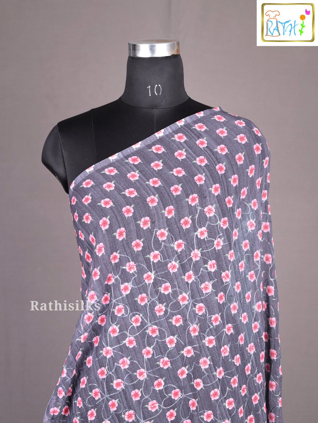 Graceful Light Blue Synthetic Saree