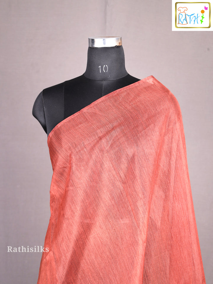 Graceful Rust Synthetic Saree