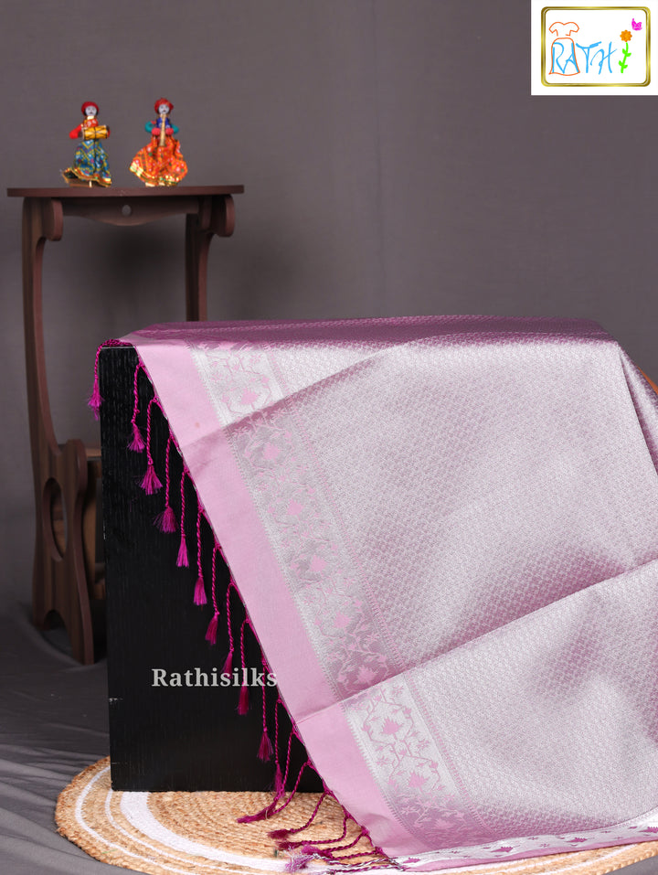 Trendy Peach Art Silk Saree