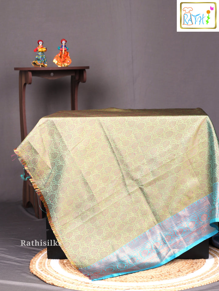 Aqua Green Art Silk Saree