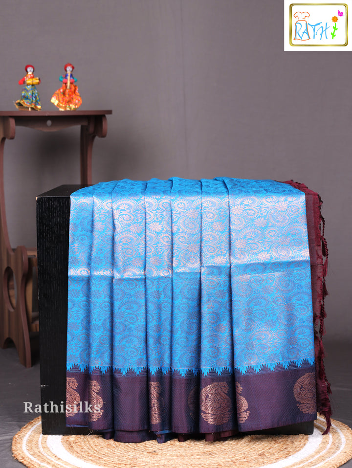 Blue Art Silk Saree