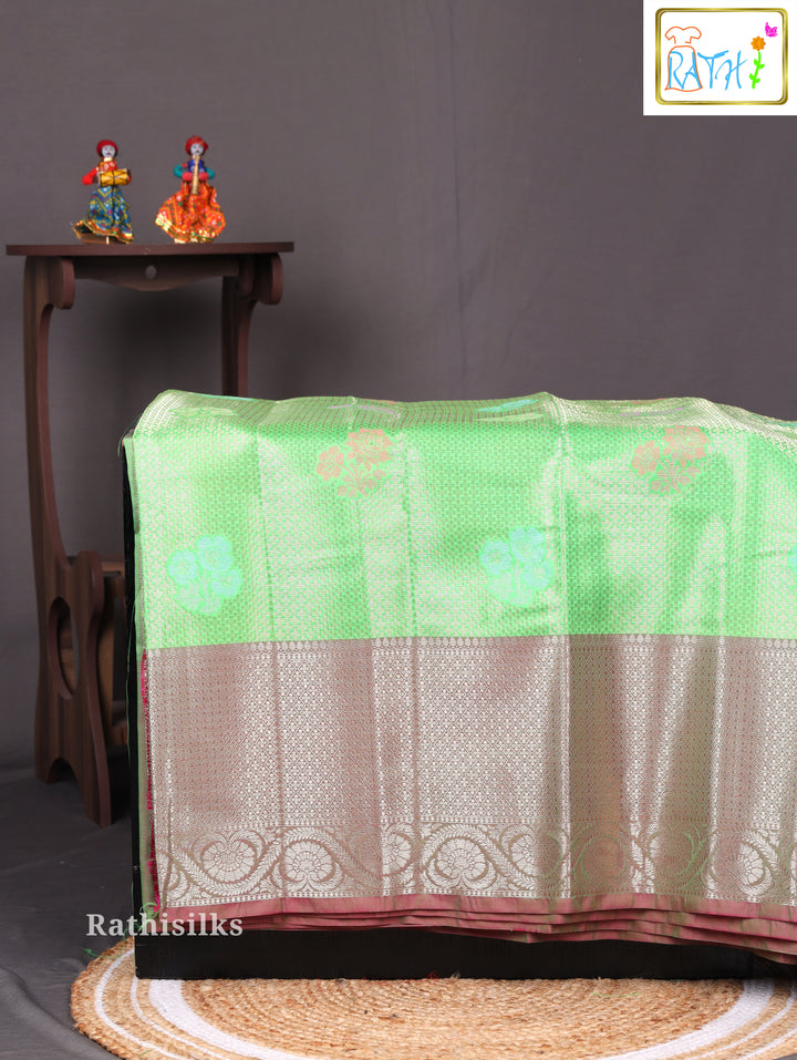 Light Green Art Silk Saree