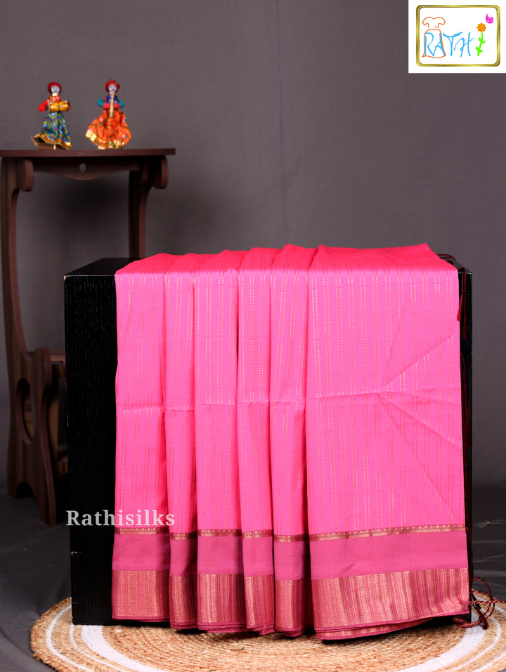 Pink Art Silk Saree