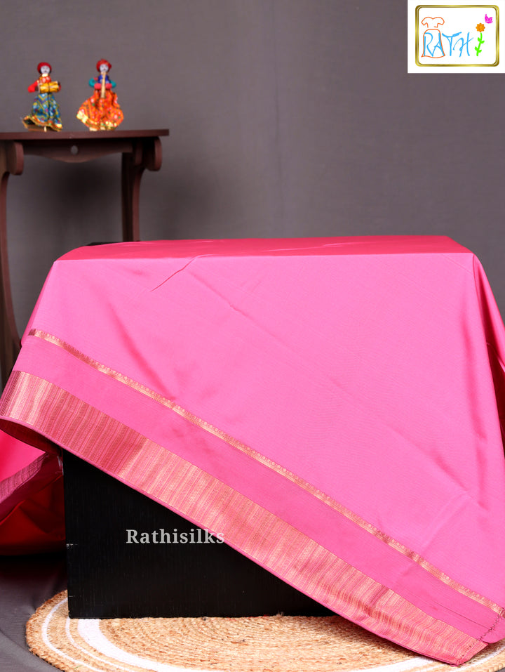 Pink Art Silk Saree