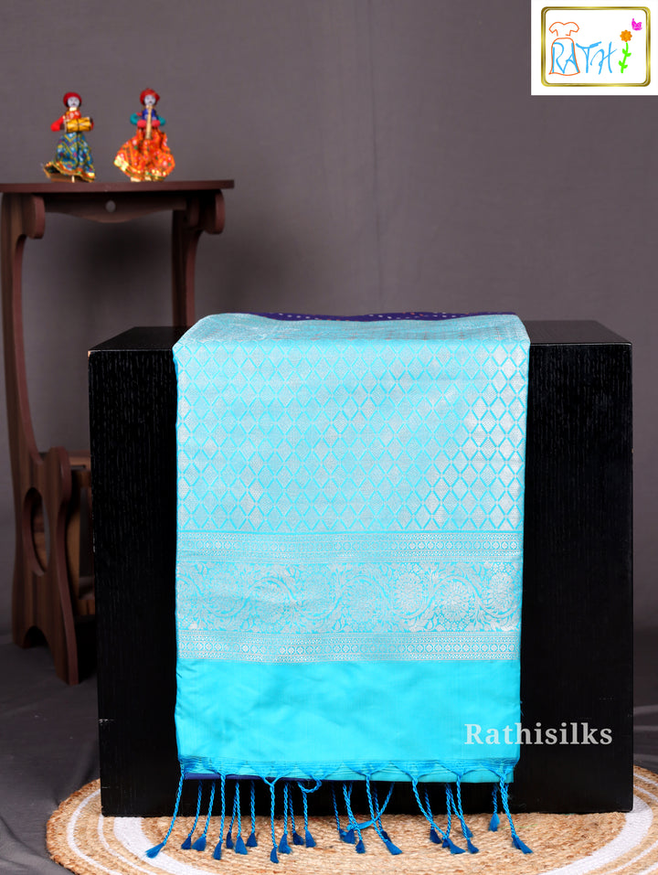 Navy Blue Art Silk Saree