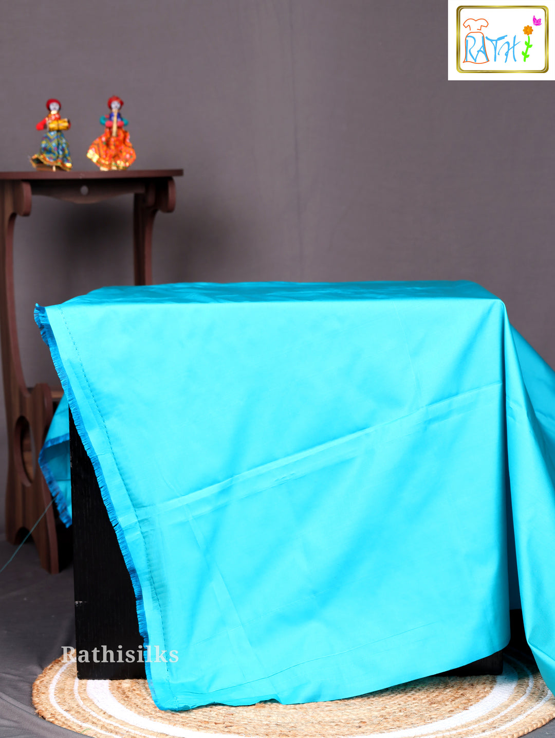 Navy Blue Art Silk Saree