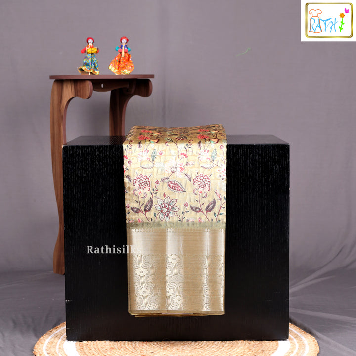 Green Synthetic Saree