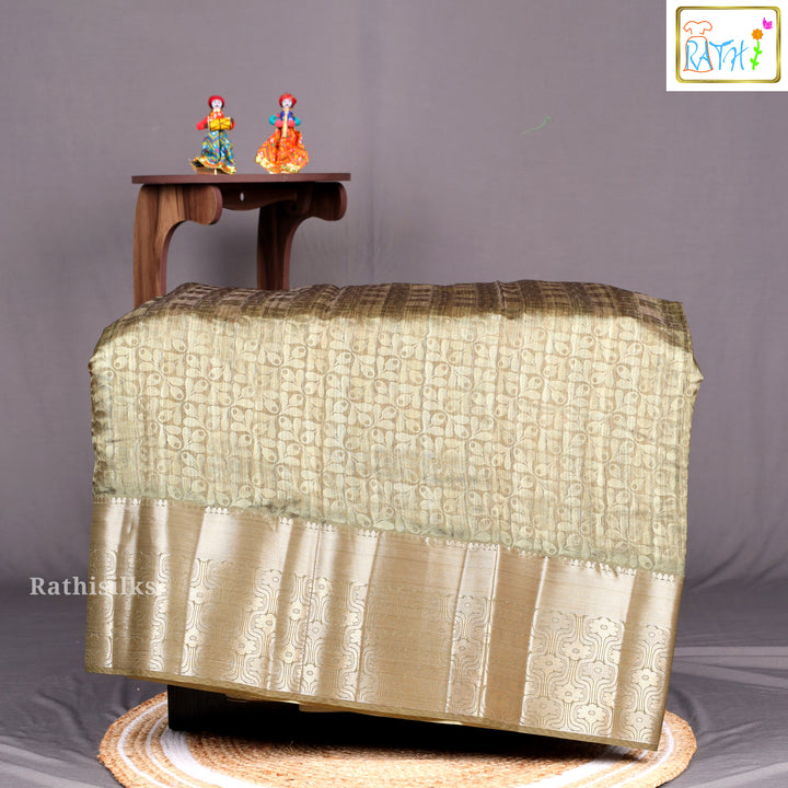 Green Synthetic Saree