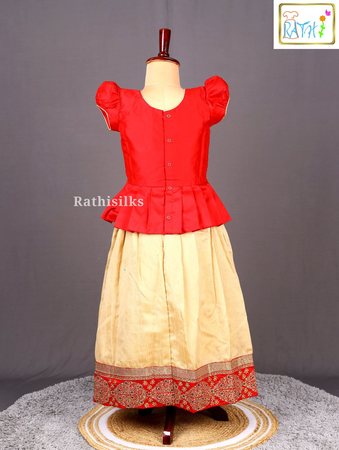 Embroidered Pavadai Set