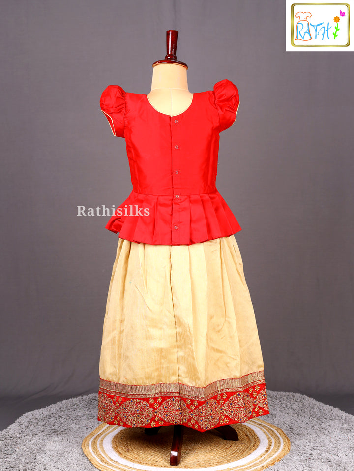 Embroidered Pavadai Set