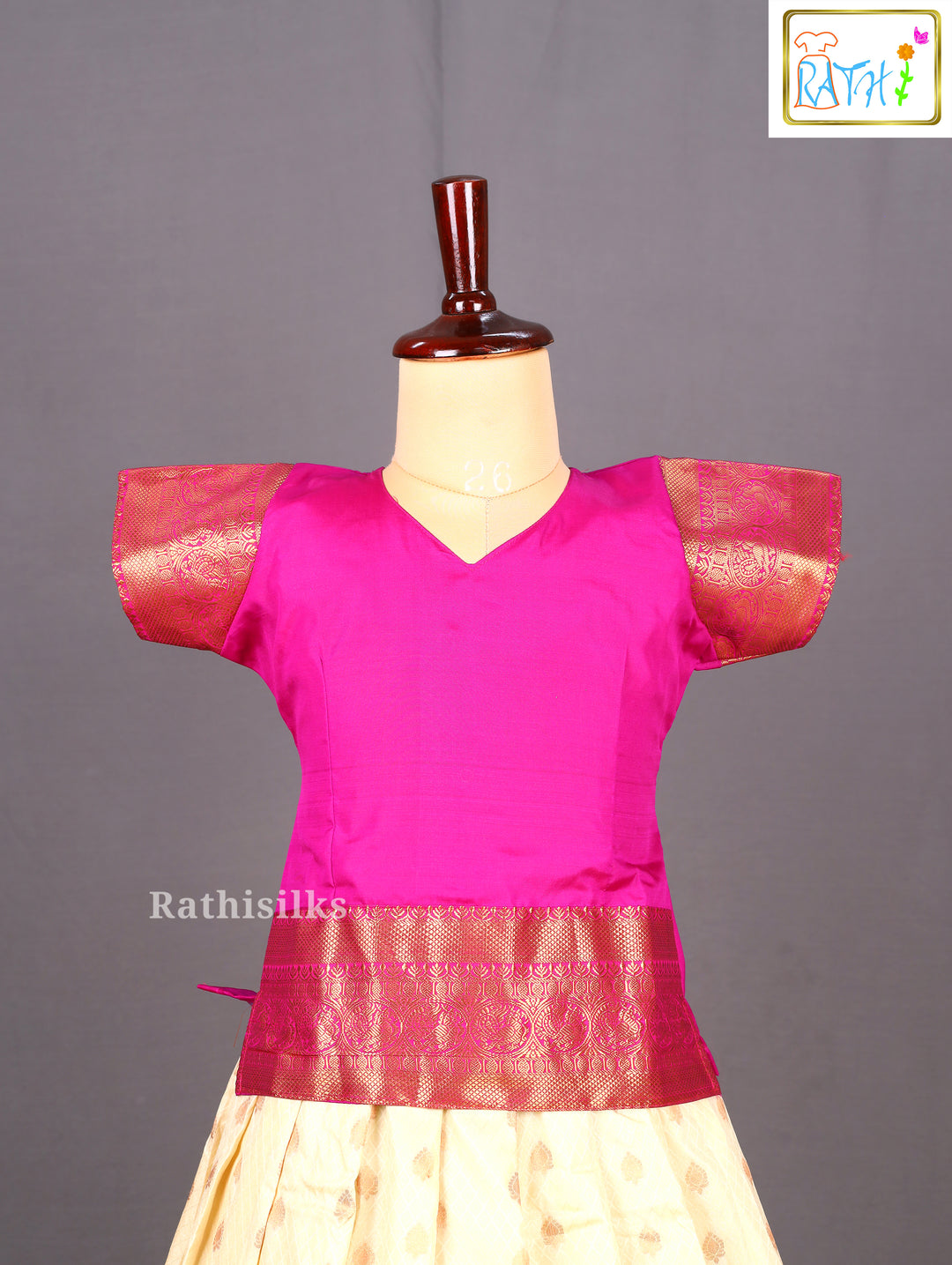 Rich Zari Border Pavadai Set