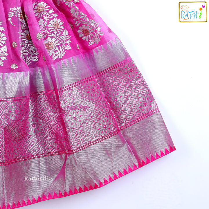 Pink Brocade Frock