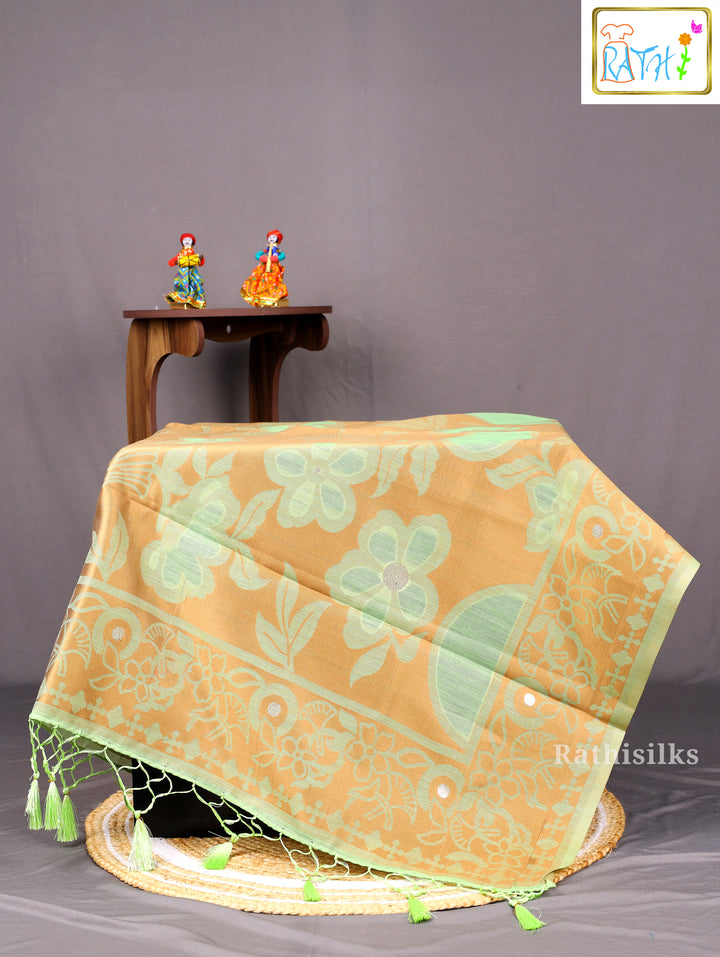 Soft Pastel Green Art Silk Saree