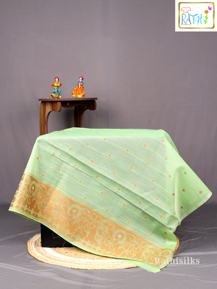 Soft Pastel Green Art Silk Saree