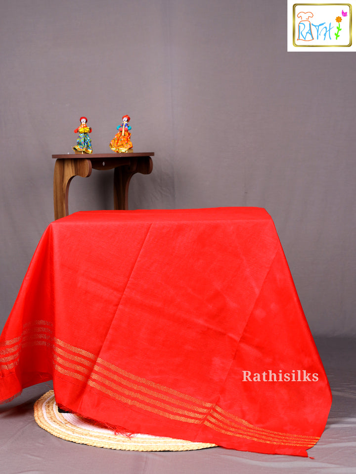 Elegant Red Art Silk Saree