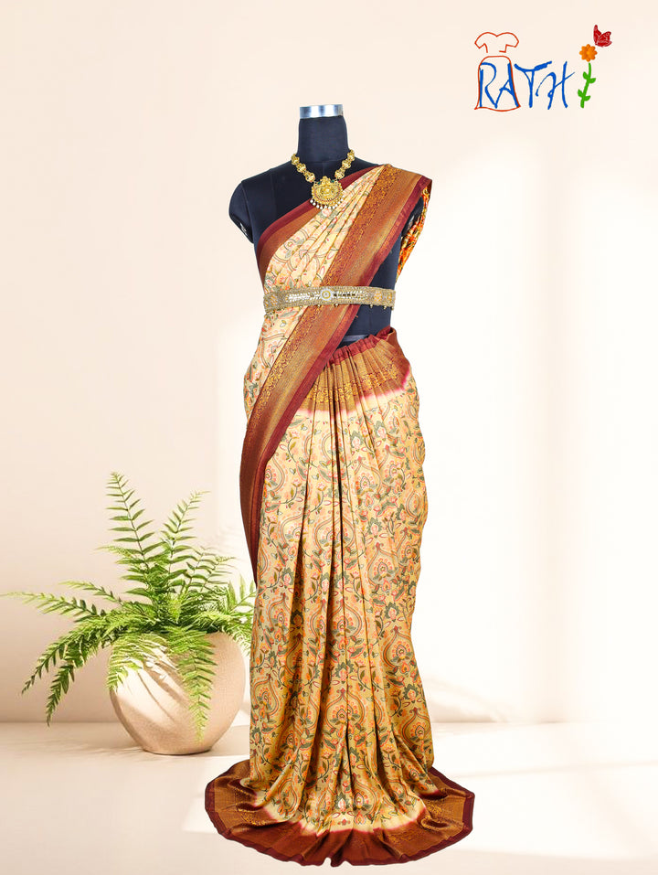 Semi Banarasi  Saree