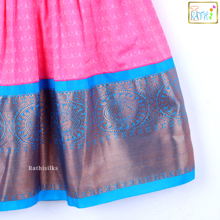 Tana Pink & Blue Short Frock