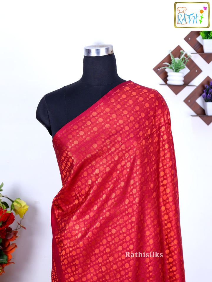 Regal Red Banarasi Silk Saree