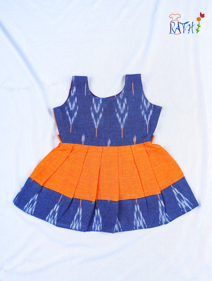Ikat Cotton Short Frock
