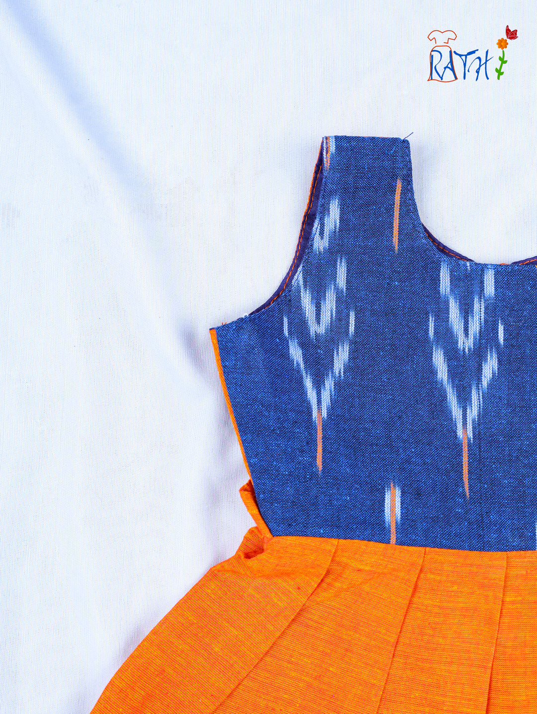 Ikat Cotton Short Frock