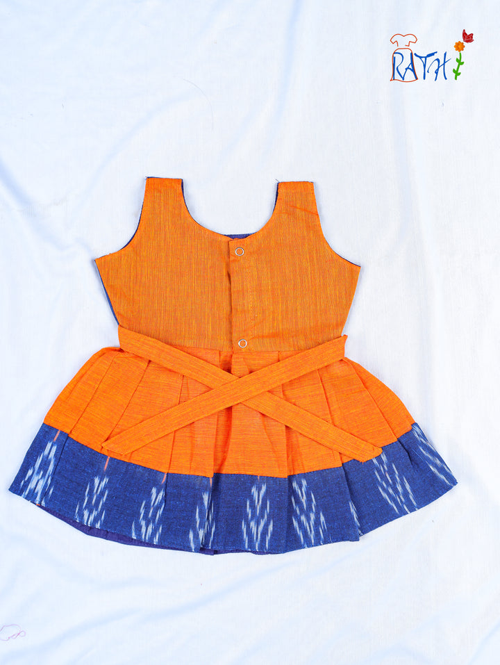 Ikat Cotton Short Frock