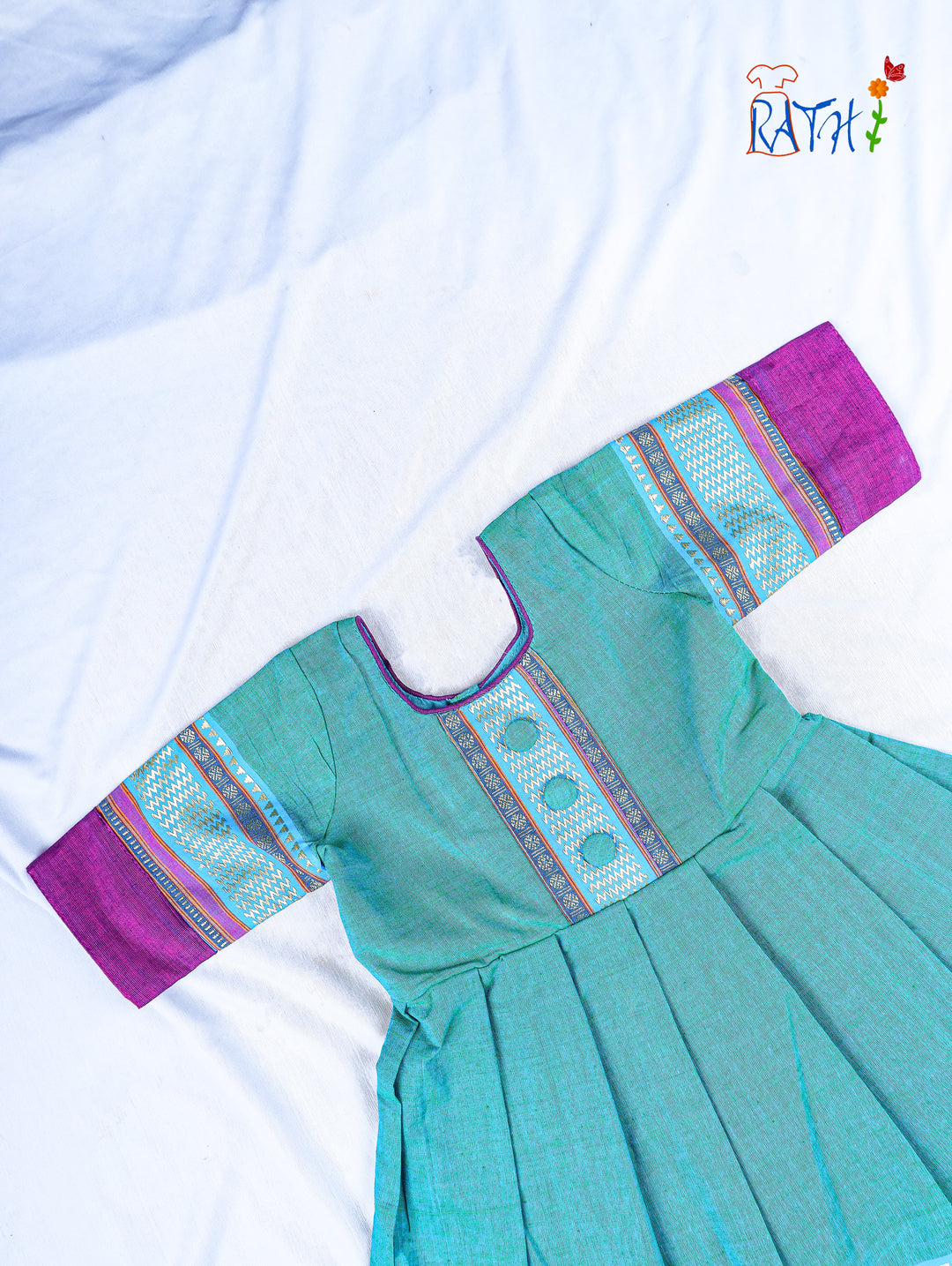 Stylish Mangalagiri Cotton  Frock