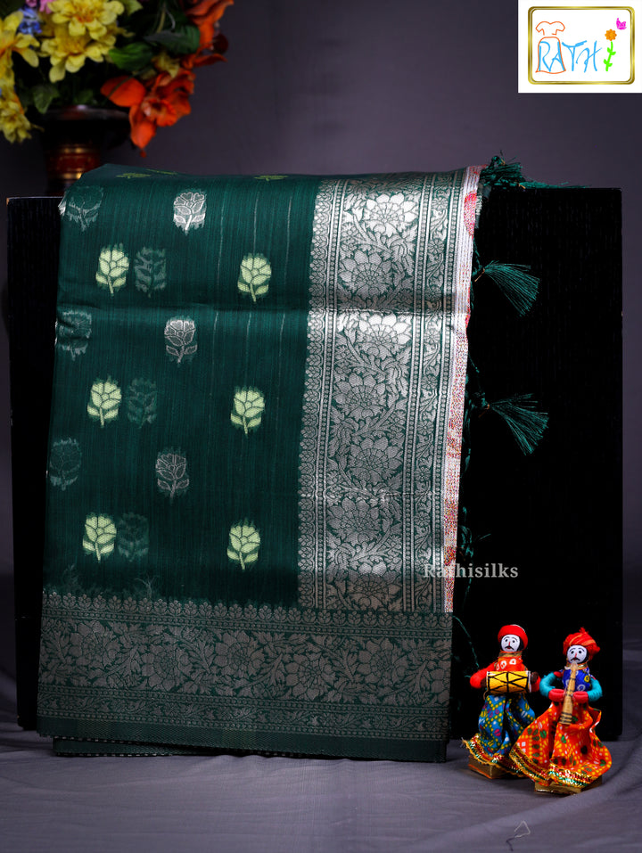 Synthetic Spun Cotton Saree