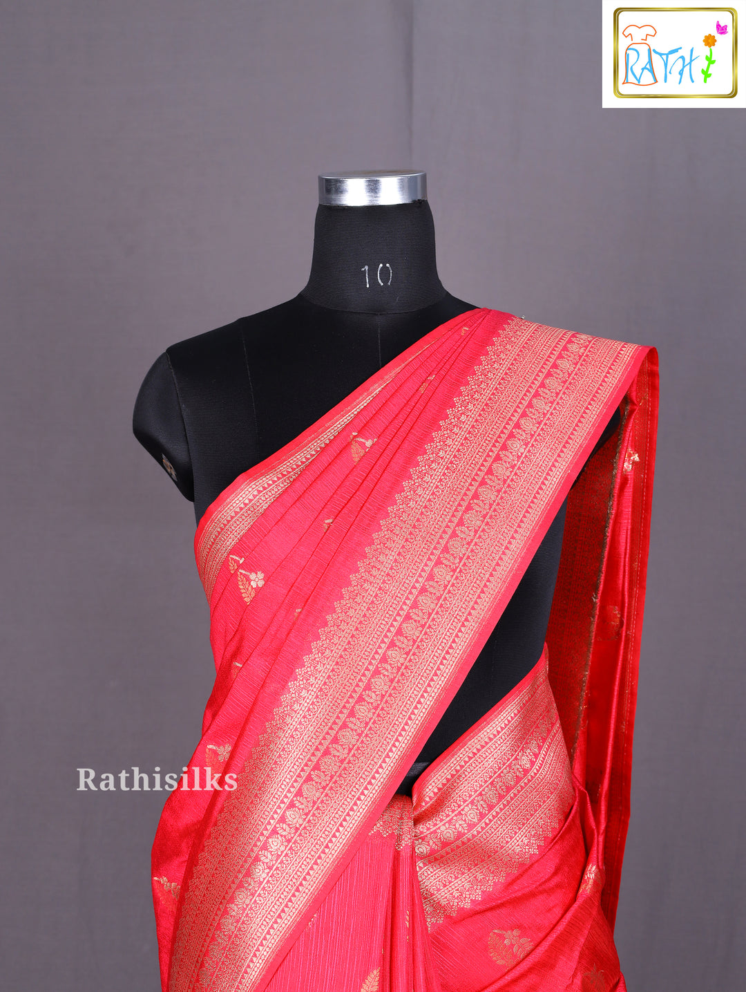 Red Art Silk Saree