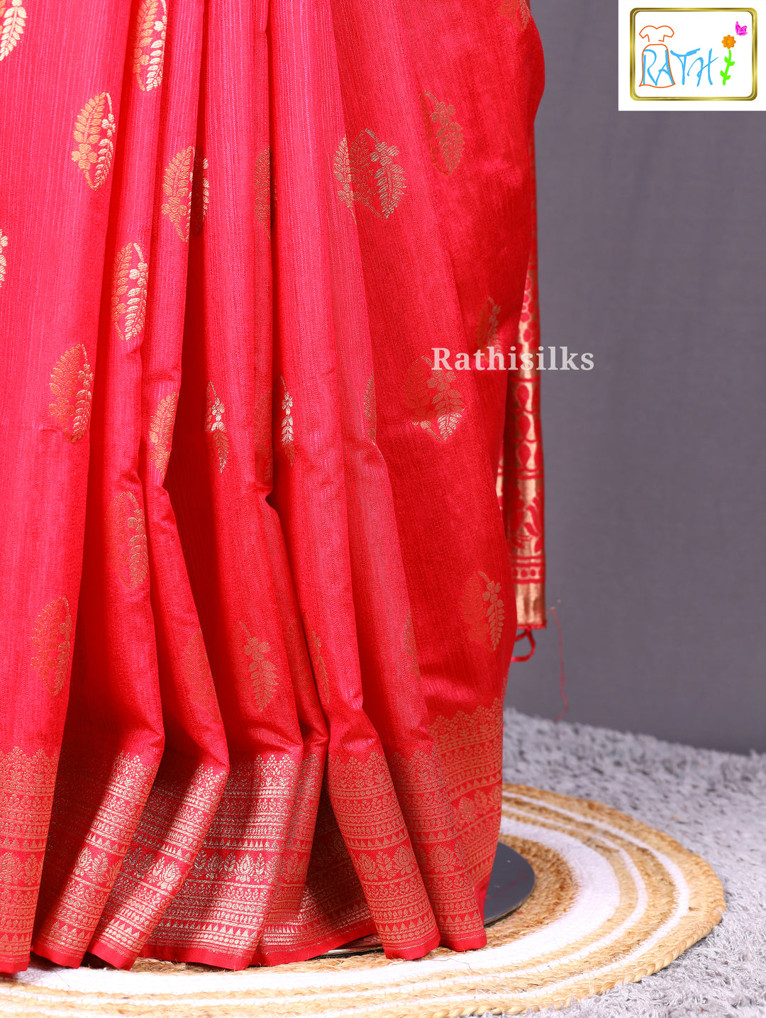 Red Art Silk Saree