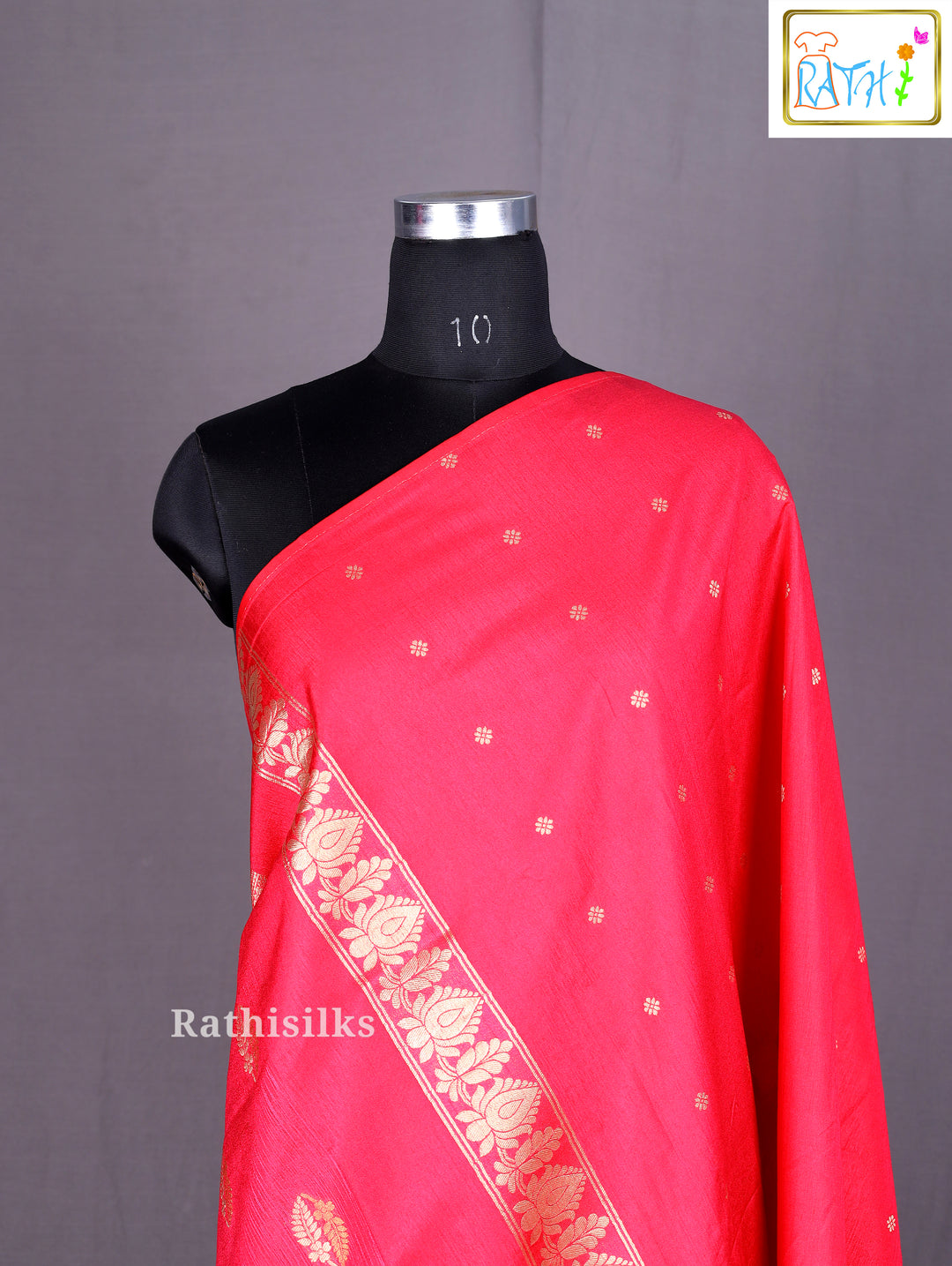Red Art Silk Saree