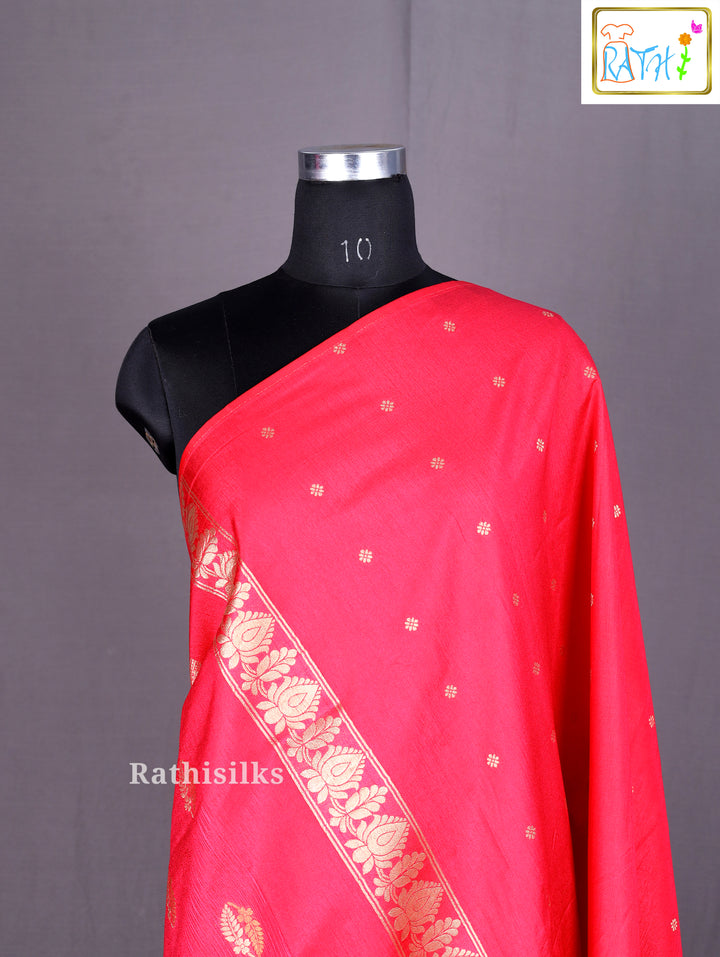 Red Art Silk Saree