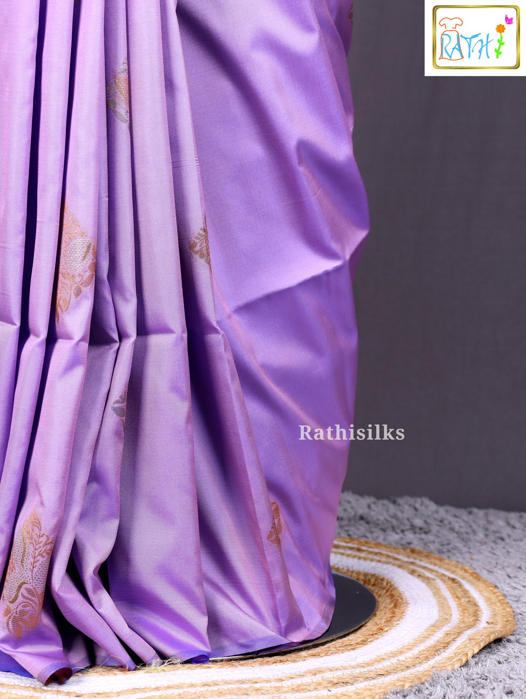 Lavender Semi Soft Silk Saree