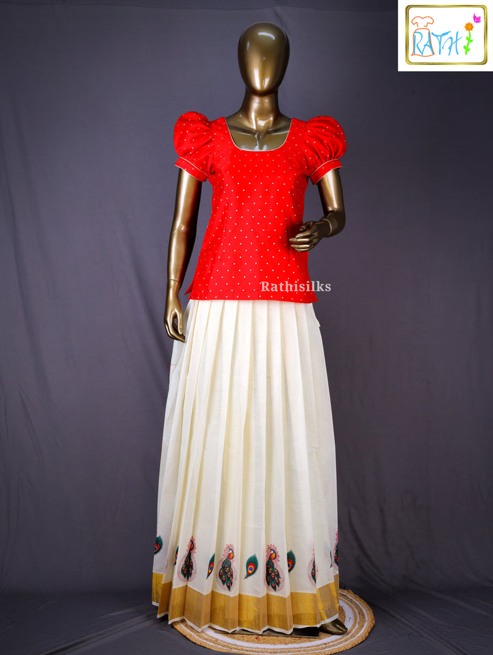 Karishma Top &amp; Kerala Pavadai