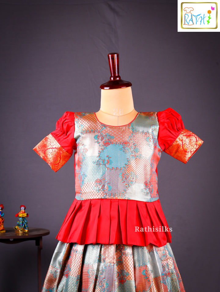 Karishma Brocade Top & Art Silk Brocade Skirt