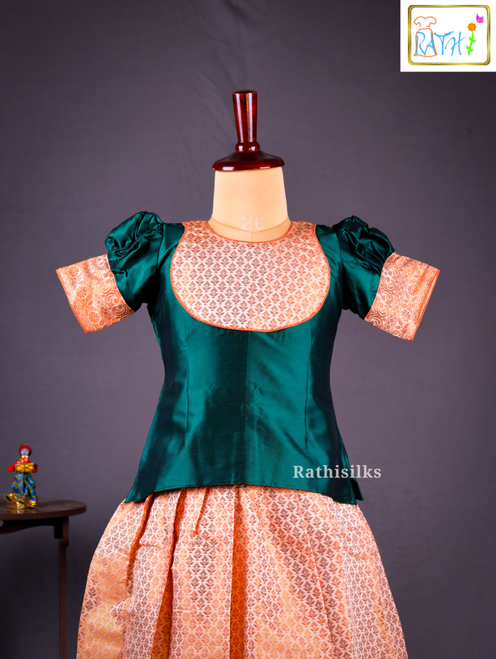 Karishma Top & Art Silk Brocade Skirt