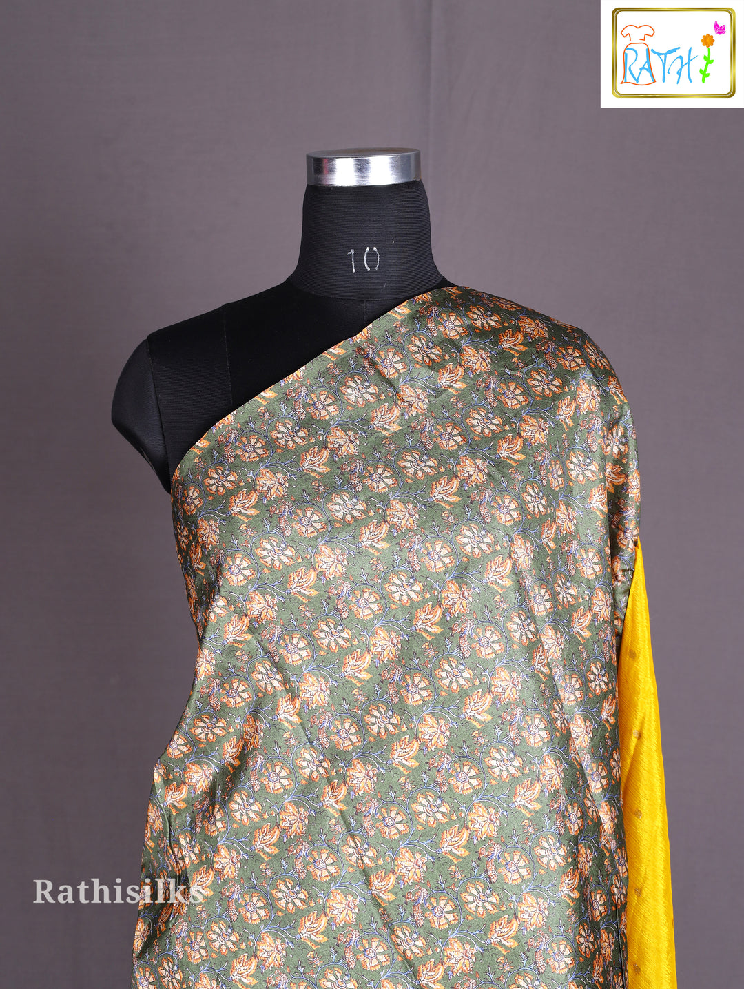 Yellow Synthetic Fancy Saree