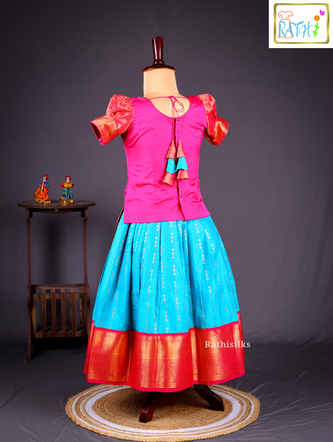 Art Silk Skirt &amp; Top Set