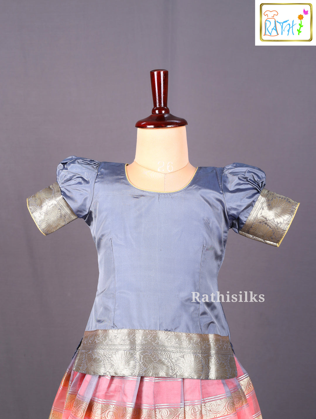 Karishma Top – Art Silk Pavadai Set