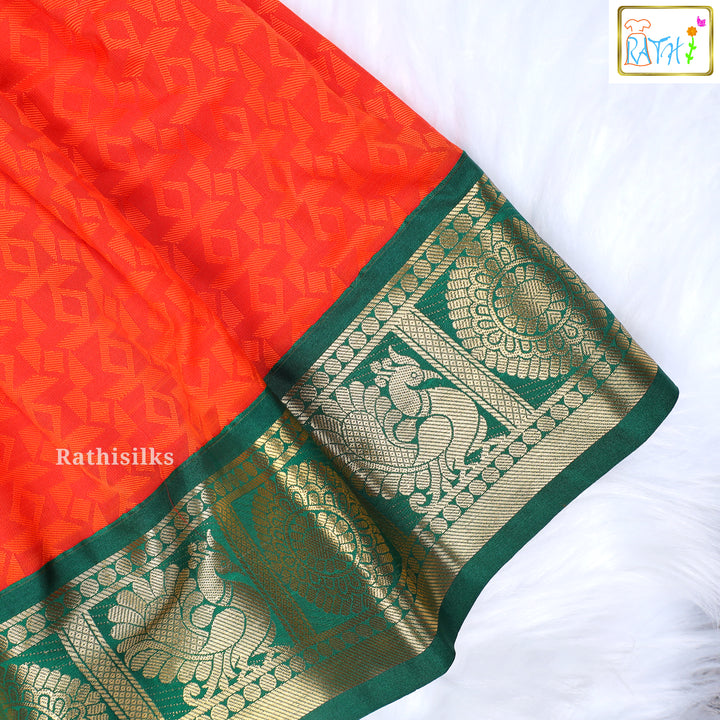 Karishma Top Art Silk Pavadai Set