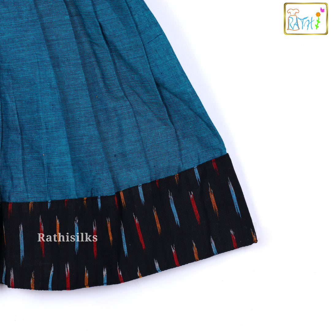 Ikat Mangalagiri Cotton Frock